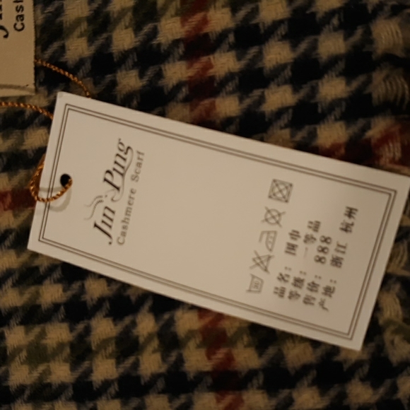 NWT JIN PING CASHMERE LARGE SCARF - Picture 3 of 3
